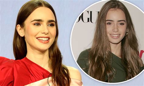 lily collins before and after